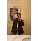 Kahverengı Oversıze Vatkalı Blazer Ceket