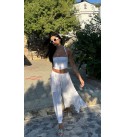 Beyaz Elysıa Pamuk Crop