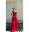 Kırmızı LUNARA HANDMADE Pamuklu Korse Bluz