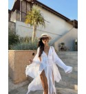 Beyaz Kaftan Kımono 