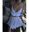 Frıllıa Beyaz Muslın Crop