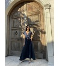 Elysıa Lacıvert Dokuma Pamuk Takım