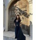 Elysıa Lacıvert Dokuma Pamuk Takım